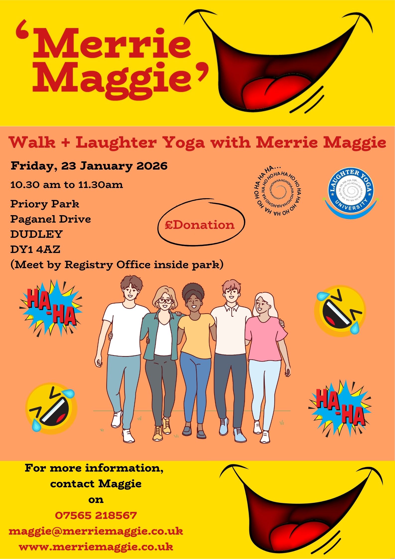 Laughter Yoga Merrie Maggie